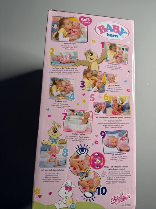 Лялька Zapf Baby Born бейбі борн 43 см чарівна дівчинка magic girl