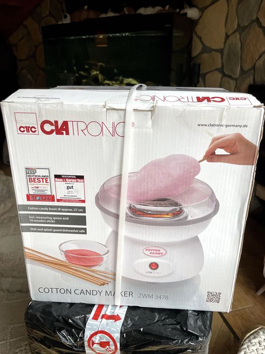 Clatronic. Urządzenie do waty cukrowej. Nowe!