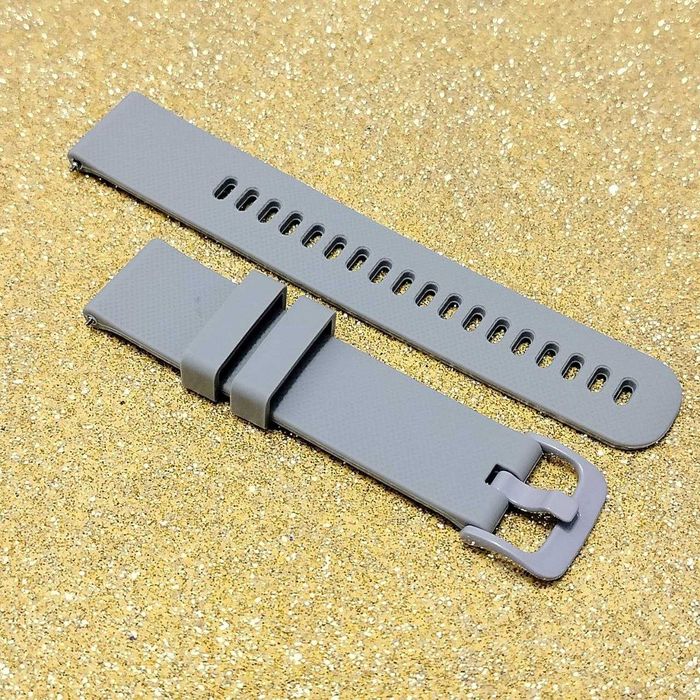 Ремешок универсальный 20мм серый, ремінець