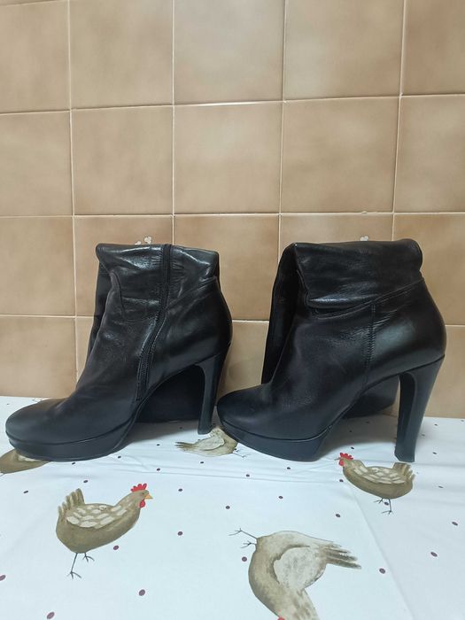 Botas de marca pele genuína