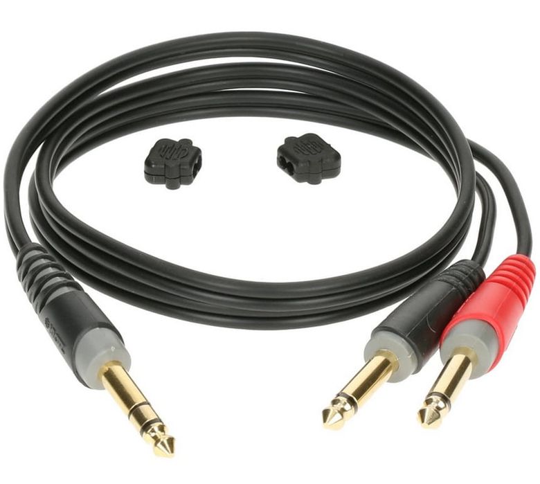 Kabel insertowy Klotz AY1-0200 – Jack stereo 6,3mm / 2x Jack 6,3mm 2m