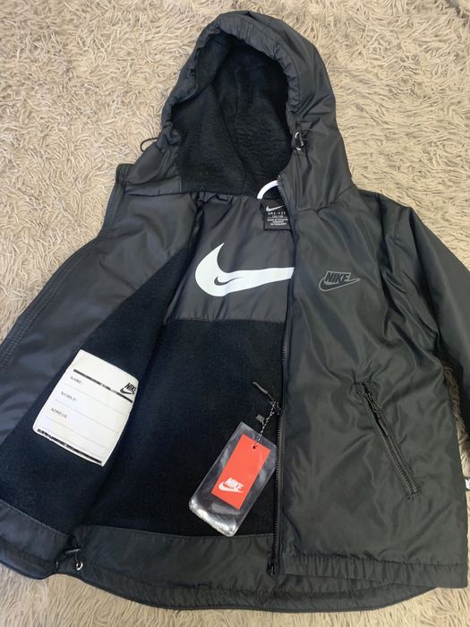 Куртка- Найк, Ветровка на флисе  NIKE Детская рост  от 98-146