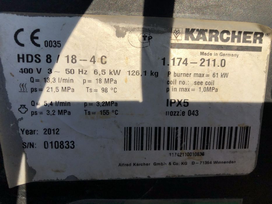 Myjka Karcher HDS 8/18 4c