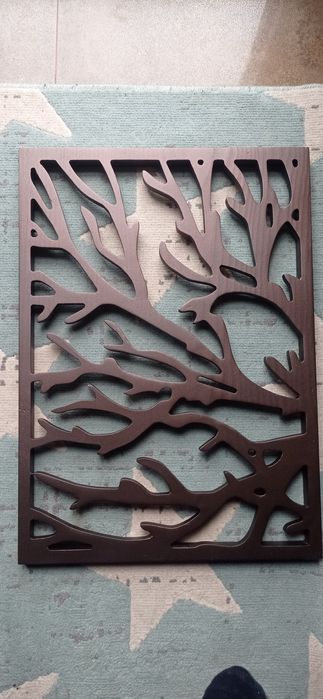 Piękny obraz ażurowy 3-częściowy ze sklejki.