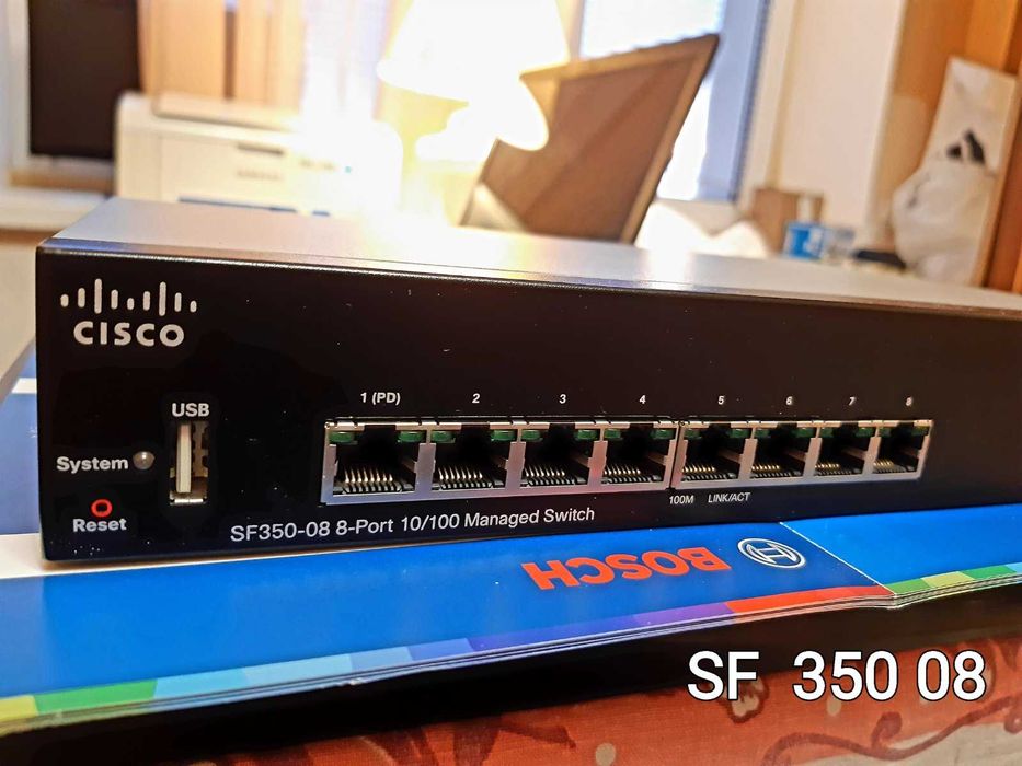 Комутатор Cisco SF350-08-K9-EU