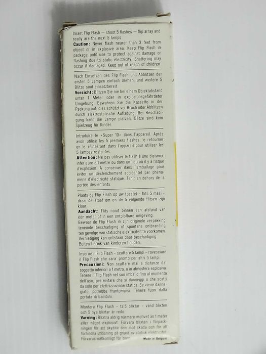 Retro Sylvania Super 10 Flip Flash – Nie używany zestaw 10 błysków
