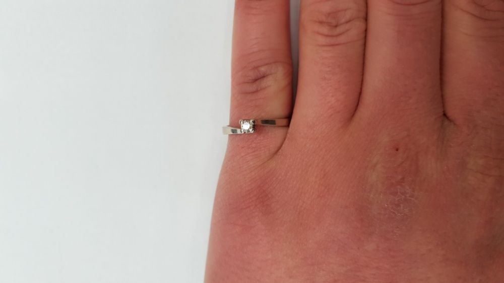 0.1CT! ZŁOTY PIERŚCIONEK + BRYLANT/ 585/ 2.5g/ R11/ sklep Gdynia