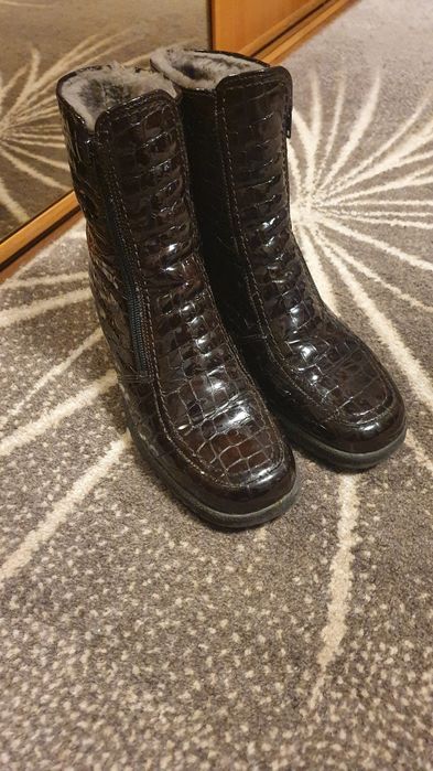 Botki damskie skórzane ARA rozm 39