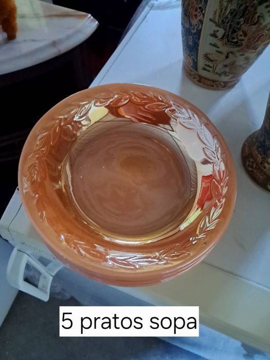 Cinco pratos de sopa