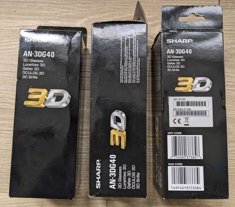 3D очки SHARP AN-3DG40, новые