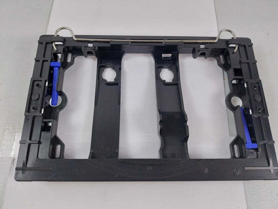 Przycisk spłukujący WC Czarny okrągły podwójny