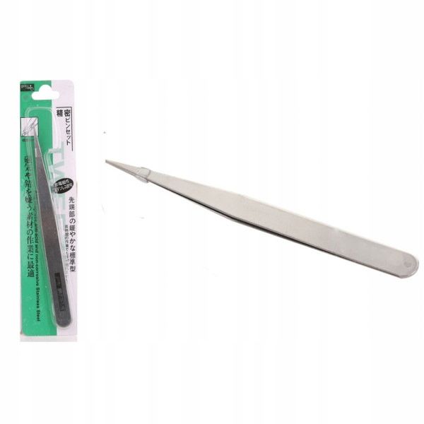 Zestaw Dwóch Pęset Precyzyjnych Stal Nierdzewna