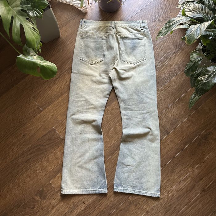 Flared washed blue Bootcut Jeans Джинси Фларед Кльош Клеш Широкі Baggy Y2k Sk8 Archive Opium Racer Jaded London Balenci Джинсы Буткат виварені Опиум