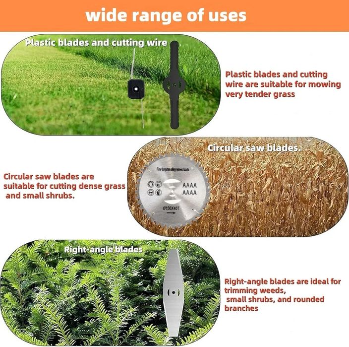 Aparador de relva sem fios de Desbrozadoraeléctrico inalámbrico com 2