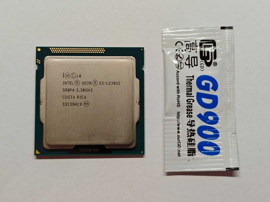 Процессор Intel Xeon E3-1230 v2 3.3-3.7 GHz 4/8 1155 SR0P4 (i7-3770) + термопаста