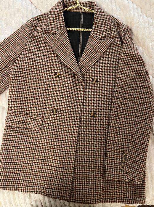 Жакет прямий в клітинку