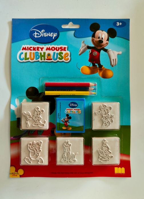 Carimbos Madeira e borracha Disney e outros - embalagens com 5 carimbo