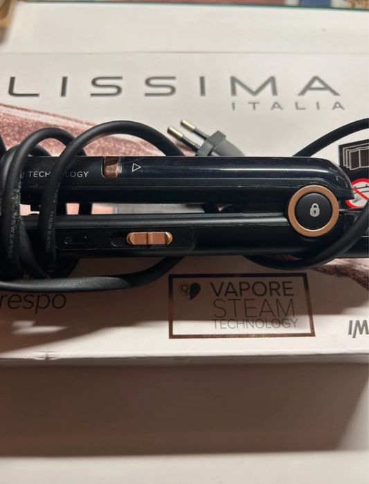 Prancha de cabelo a vapor