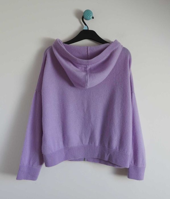 CRUSH. Kaszmirowy dres kaszmirowa bluza z kapturem i spodnie M L