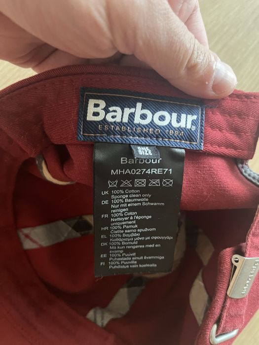 Бавовняна бейсболка Barbour Sports Caps