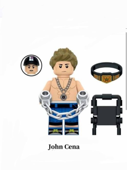 Nowe klocki figurka John Cena wrestler wrestling kompatybilne z Lego aktor raper