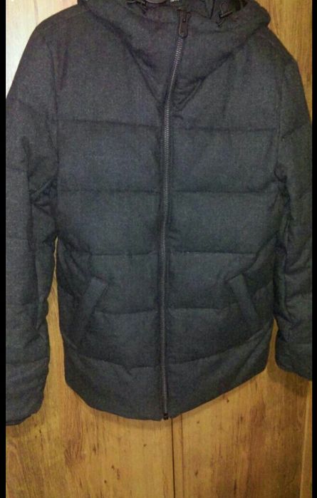 H&M р.46-48(xs) пуховик зимний мужской