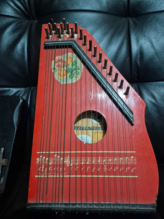 stare instrumenty Cytra Musima + Kalimba Mukarin, antyki