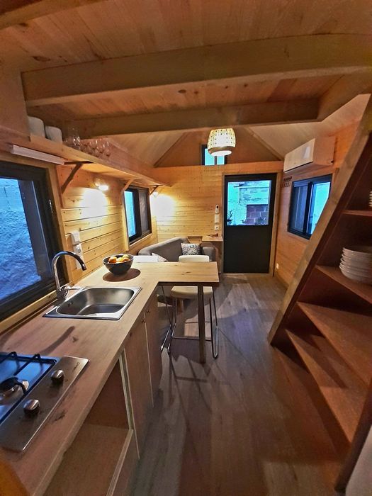 Tiny House on wheels, Casa móvel , Casa de madeira,