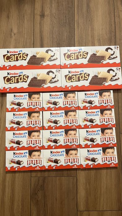 Kinder chocolate   czekoladki  kinder cards