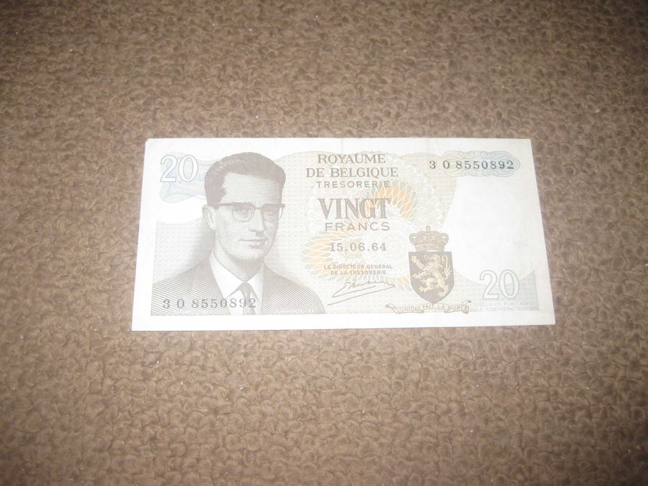 Nota da Bélgica "20 Francos" MBC