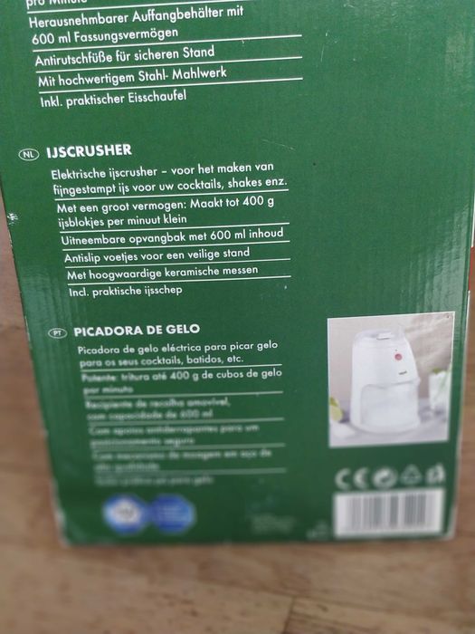 Máquina elétrica de triturar gelo