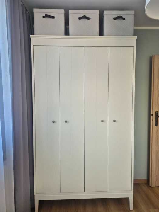 Szafa Ikea Idanas biała 121x211 cm