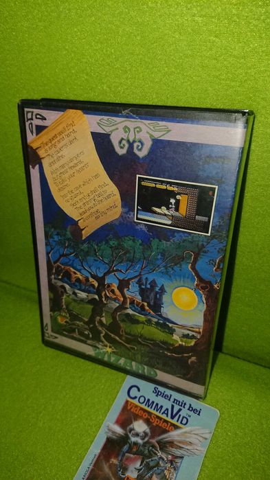 Stare pudełko od gry na Commodore 64 + naklejka