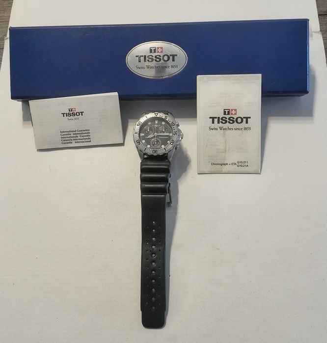 Relógio Vintage Cronógrafo Tissot 1853 (Calibre ETA G10) – Conjunto Completo (Full Set) comemorativo dos jogos Olímpicos 2000