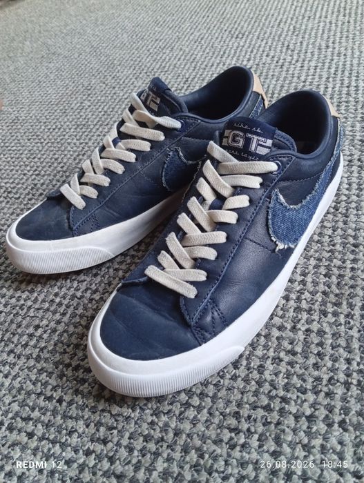 Damskie kultowe buty sportowe Nike SB Zoom Blazer Low Pro GT Premium "Denim Swoosh" r. 38,5