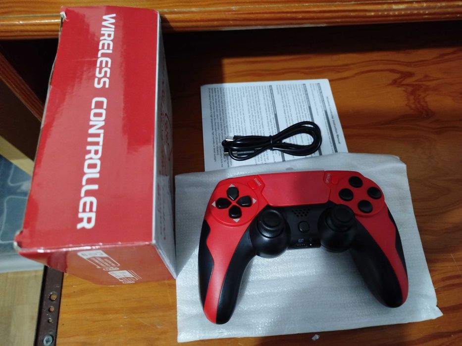 Comando NOVO PS4, PS3 e PC sem fios wireless Bluetooth, cabo incluído