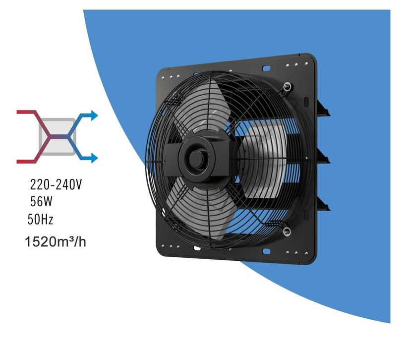 Wentylator Przemysłowy Ścienny Aygrochy 300mm 1520m³/h 56W