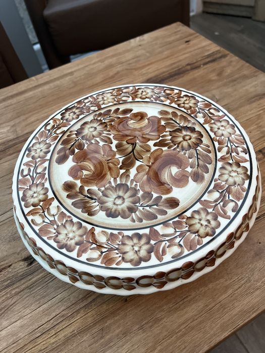 Stara porcelana polska KOŁO patera na tort PRL