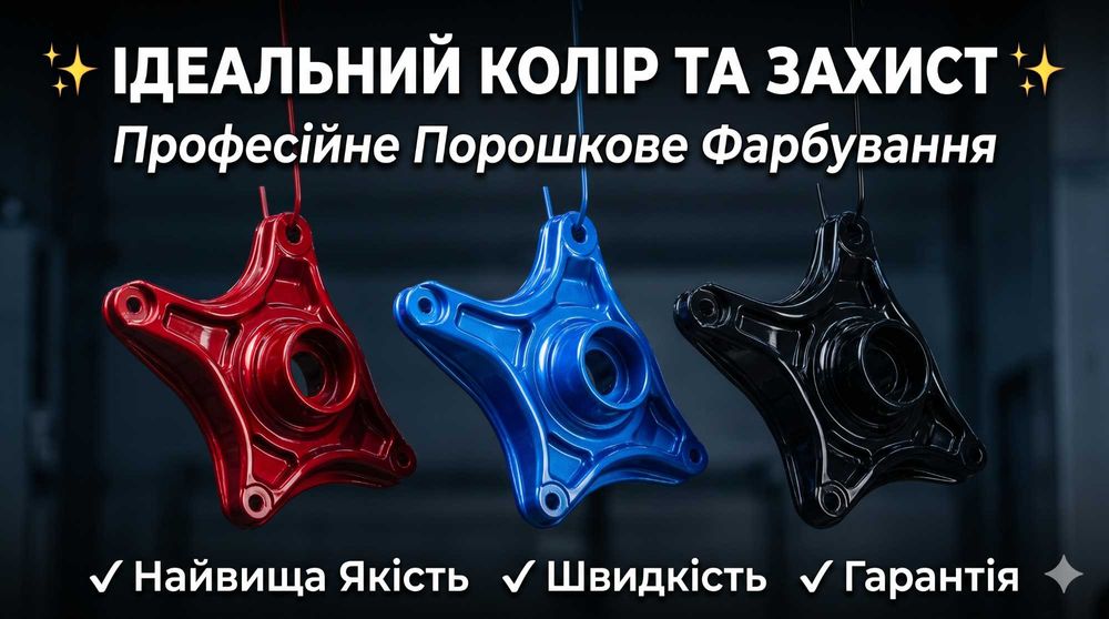 Якісне порошкове фарбування металовиробів. Швидко та надійно!