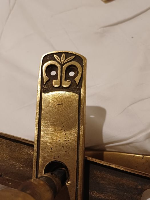 Klamka mosiężna prl