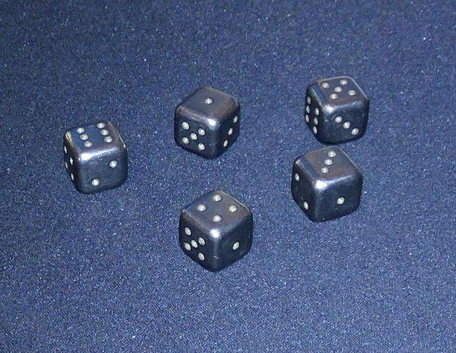 Кости игральные титановые кубики дайсы
