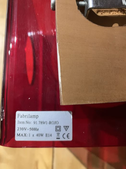 Candeeiro de parede .