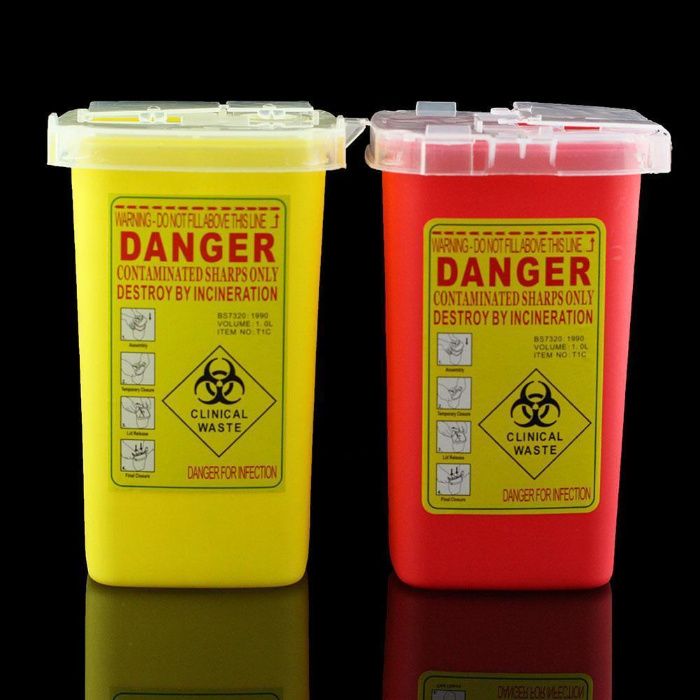 Contentor de 1L para Agulhas e de material de Tatuar,Tatuagem,Tattoo