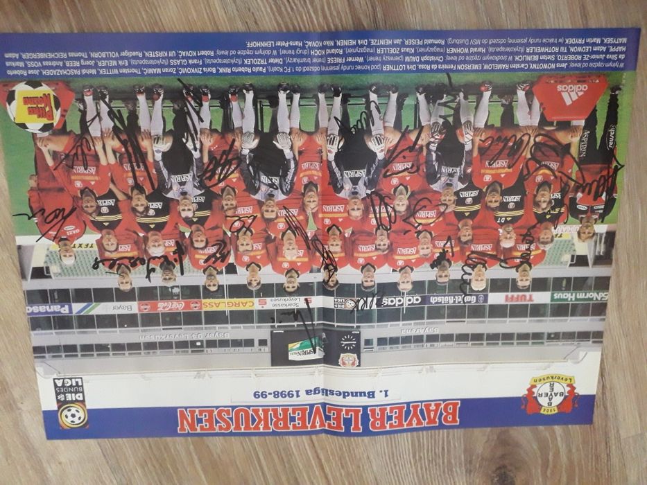 AUTOGRAFY Bayer Leverkusen 98/99