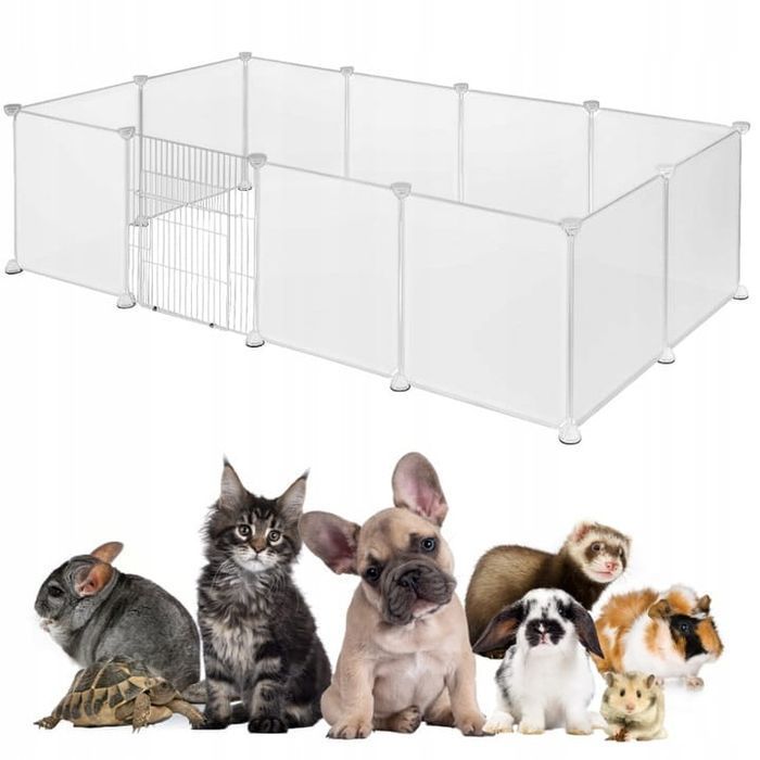 Kojec Dla Zwierząt Modułowa Klatka Zagroda Królików Wybieg