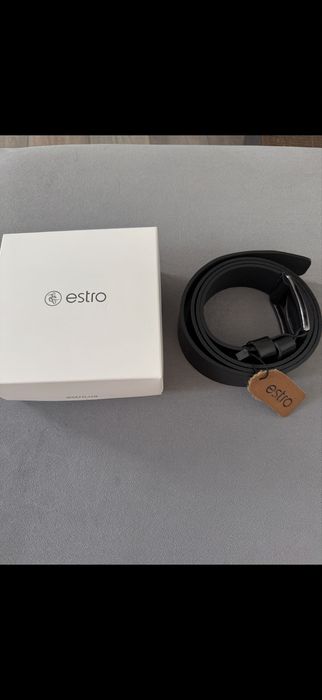Кожаный новый мужской ремень бренд estro