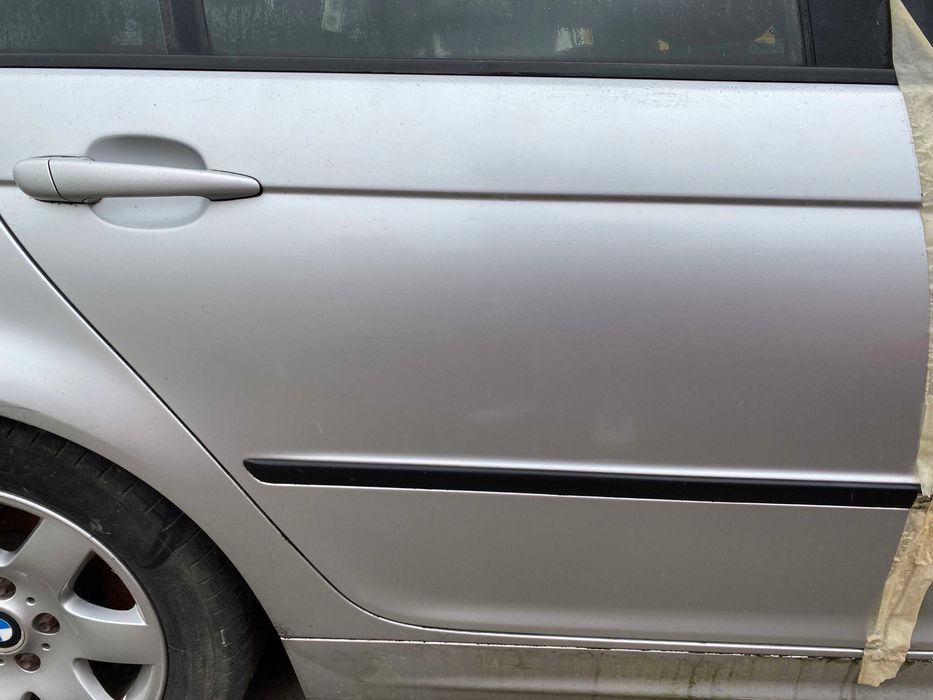 Kompletne Drzwi Tył Tylne Prawe BMW Serii 3 E46 Kombi TITAN SILVER