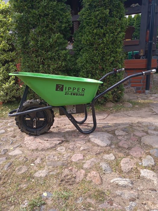 Taczka elektryczna Zipper ZI-EWB500 – napęd, mocna, gotowa do pracy