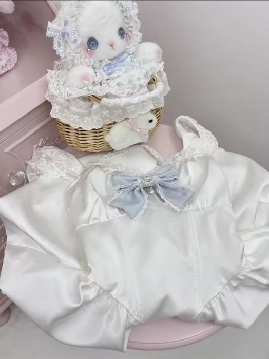 Sukienka mini z kokardą lolita harajuku cos