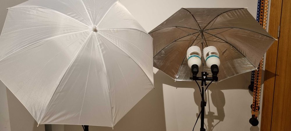 lampy fotograficzne 2 x 2 + parasolki